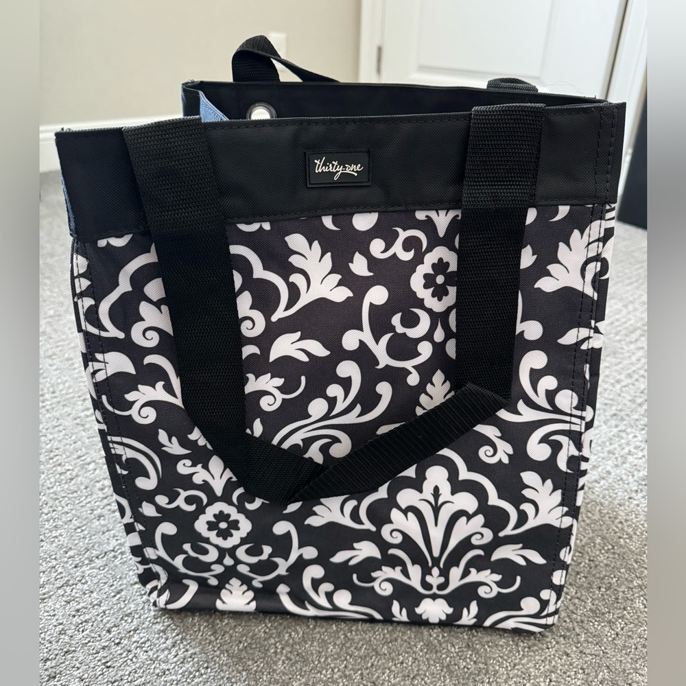COPY - New in Package | thirty-one | Essential Storage Tote | Black Parisian Pop